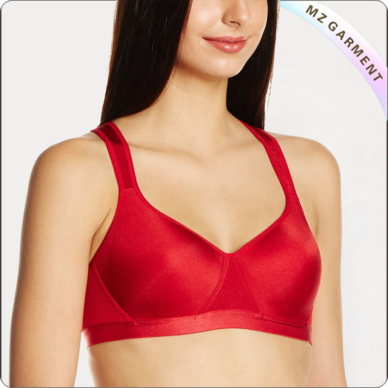 Red Full Cup Exercise Bra