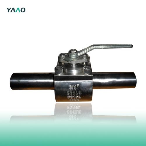 API 6D Top Entry Ball Valve, F316, 3/4 Inch, 800LB, NO.12 Trim