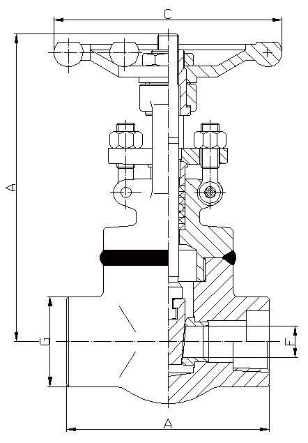 150LB-800LB Gate Valve, Welded Bonnet, Full &amp; Standard Port