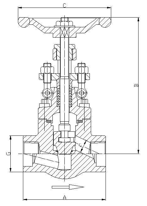 150LB-800LB Globe Valve, Bolted Bonnet, Full & Standard Port