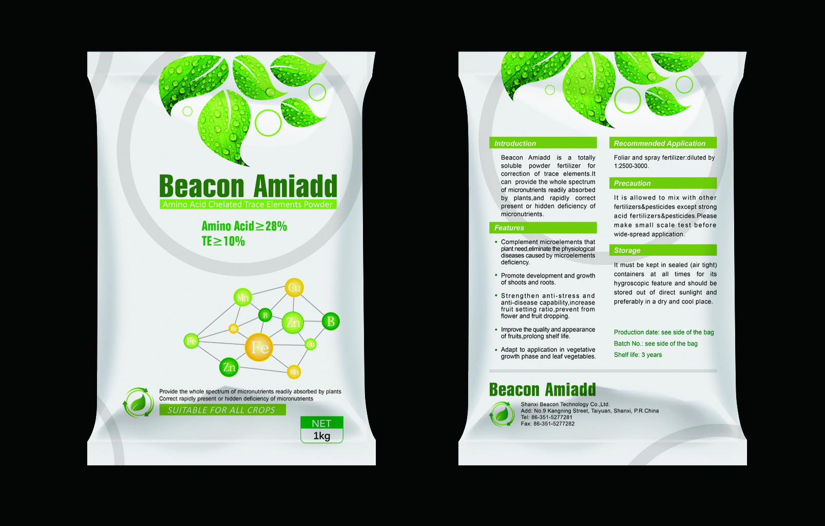 Amiadd Amino Acid Chelated Trace Elements Powder Fertilizer