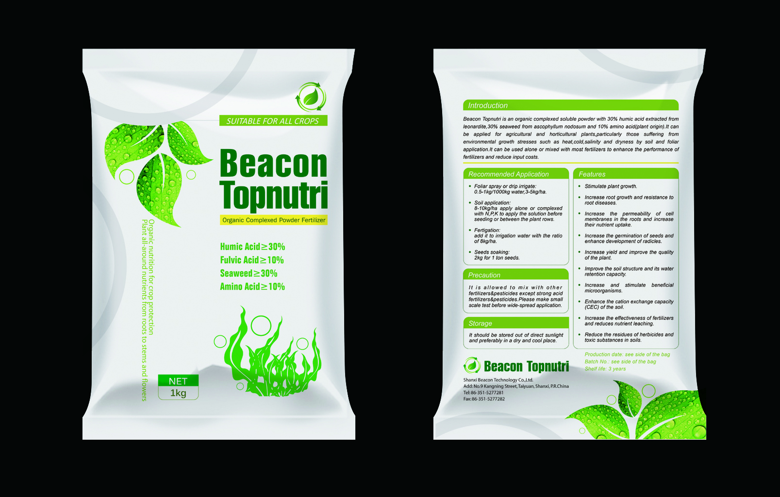 Topnutri Humic Acid+Seaweed+Amino Acid Powder Fertilizer