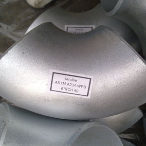 ASME/ANSI B16.9 90D Elbow, ASTM A234 WPB, DN150, SCH 40, Galvanized