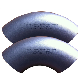 ASTM A403 WP316/316L Stainless Steel 90 Degree Elbows, ANSI B16.9, BE