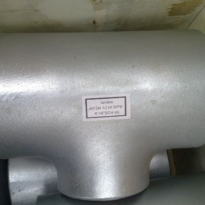 ASME/ANSI B16.9 Seamless Tee, ASTM A234 WPB, DN200 X DN150, SCH 40