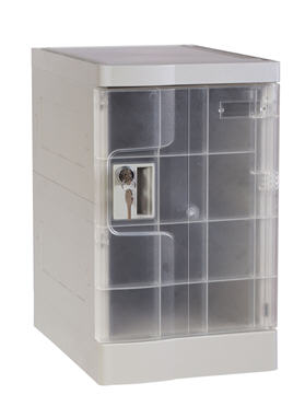 ABS Plastic Office Locker, Nine Tier, Multiple Locking Options