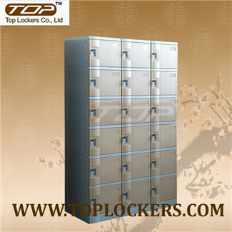 Six Tier Plastic Cabinet, Strong Lockset for Security, Rust Proof