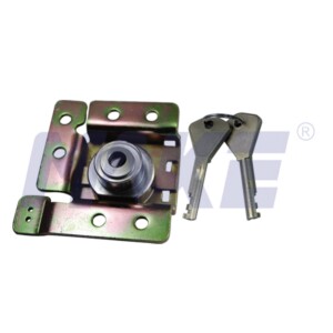 Cam Lock for Payphone, Harden Steel, Brass, Shiny Chrome