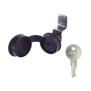 Small Plastic Push-In Cam Lock, Nylon 6/6 Black, Combination 15