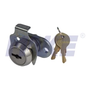 Zinc Alloy Flat Key Cam Lock, Clip Instead Of Nut, Nickel Plated