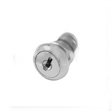 Zinc Alloy Housing and Barrel Flat Key Cam Lock, Shiny Chrome