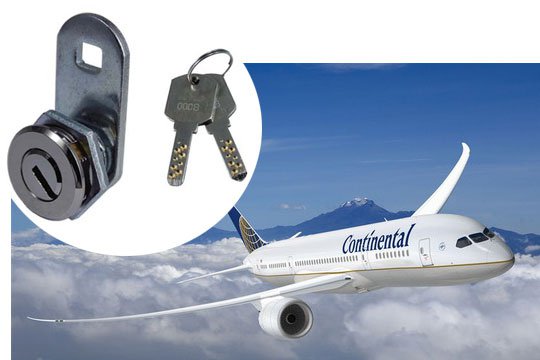 Zinc Alloy, Brass Dimple Key Lock, Double Line of Pin, Shiny Chrome