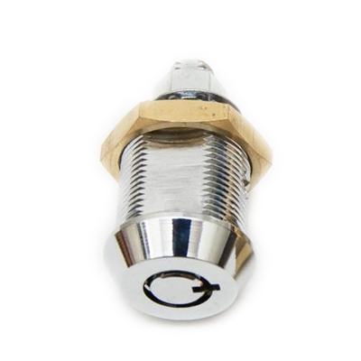Brass Tubular Cam Lock, 8 Pins Available, Bright Nickel
