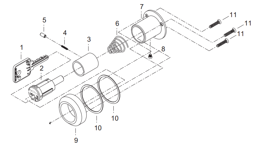 Drawing for Plunger Lock