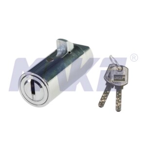 Cylinder Lock for Vending Machine, Zinc Alloy, Shiny Chrome