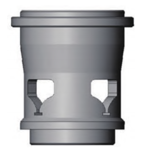 Equal percentage characteristic valve cage