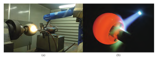 Schematic of the spray welding and spray coating procedures