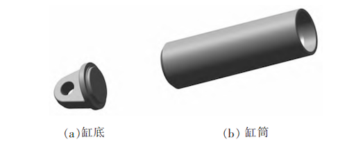 Typical structure of a mining hydraulic cylinder