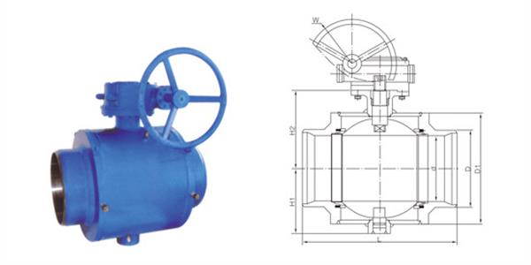 Fully Welded Fixed Ball Valve for Gas