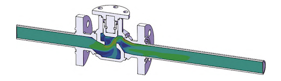 Fluid dynamics simulation model
