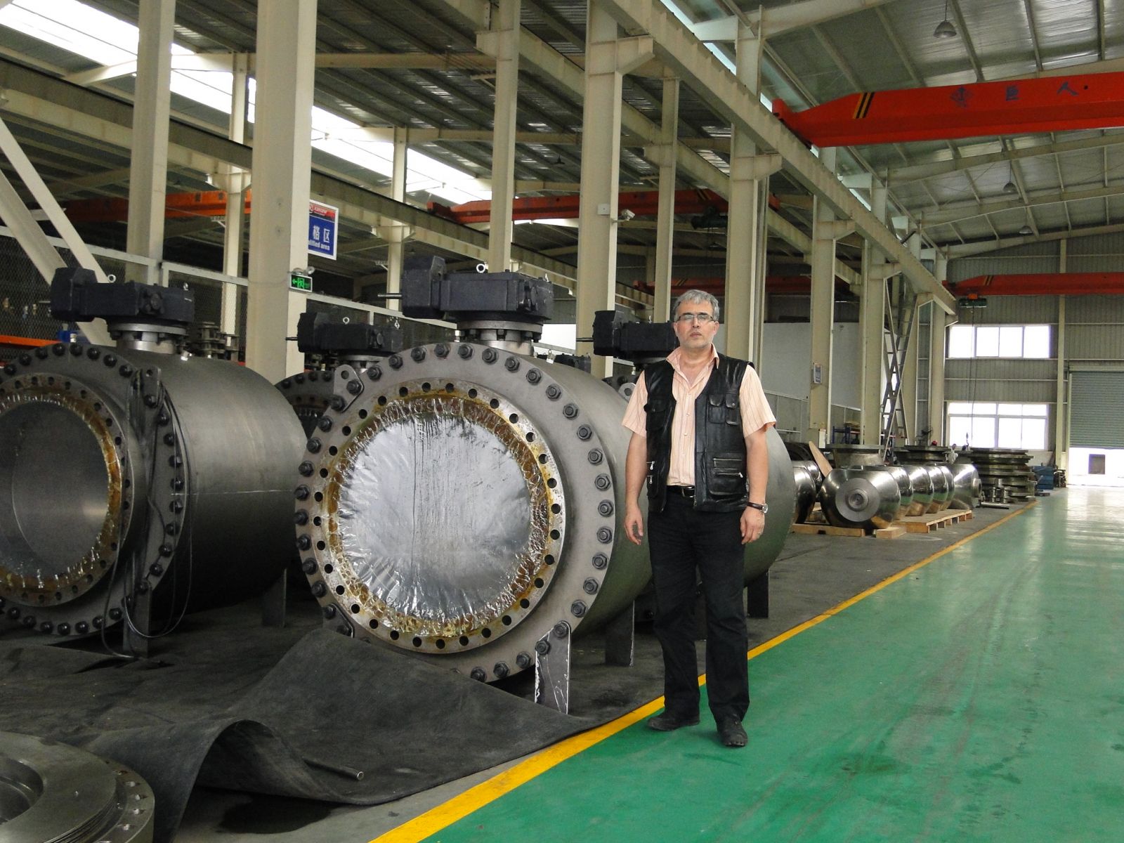 Iran Clients in Landee China Ball Valve Workshop
