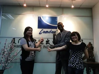 Burkina Faso Client Visits Landee Intl Trade Cneter for Valves, Pipes, Flanges, Pipe Fittings, etc. Burkina Faso Client Visits Landee Intl Trade Cneter for Valves, Pipes, Flanges, Pipe Fittings, etc.