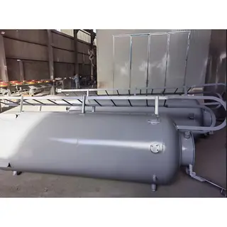 Vertical Water Storage Tank, Carbon Steel, ASTM A36, 750 Gal