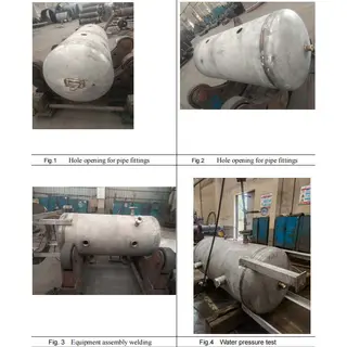 Stainless Steel Air Storage Tank, A240 Gr.316L, 1 m3, Custom