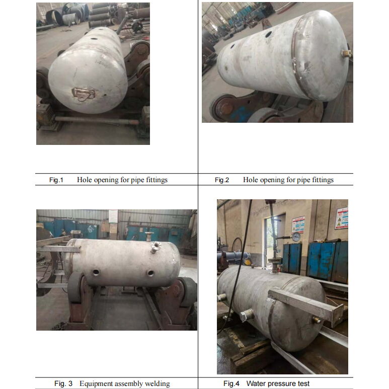 Stainless Steel Air Storage Tank, A240 Gr.316L, 1 m3, Custom