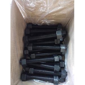 A193 B7/A194 2H Stud Bolts and Nuts, 3/4 x 7 Inch, Black Coated