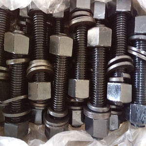ASME B18.2.1 Stud Bolt with Two Nuts, 5 Inch