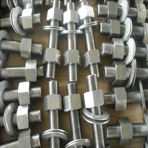 ASTM A193 B8M Stud Bolts & 2 Nuts, 3/4 Inch × 6 Inch
