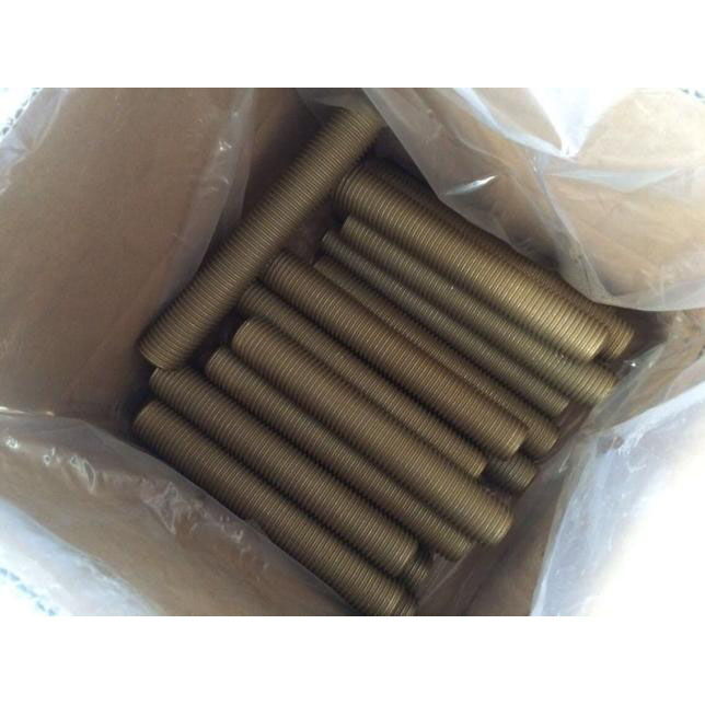 Cadmium Plated Stud & Nuts, ASTM A193 B7, A194 2H, 1-1/8 IN