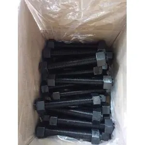 A193 B7/A194 2H Stud Bolts and Nuts, 3/4 x 7 Inch, Black Coated