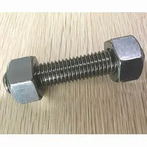 A193 B8M Stud Bolt and A194 8M Nuts, C/W 2 Heavy Hexagon Nuts