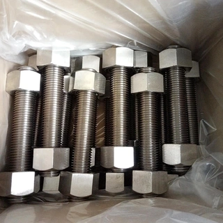 Stainless Steel Stud Bolt & Nut, A193 B8, A194 8, 1-1/8 Inch