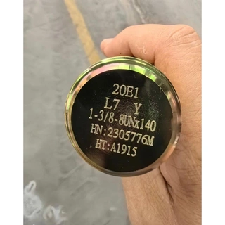 API 20E Stud Bolt, ASTM A320 Grade L7, 1-3/8 IN, 8UN, 140 mm