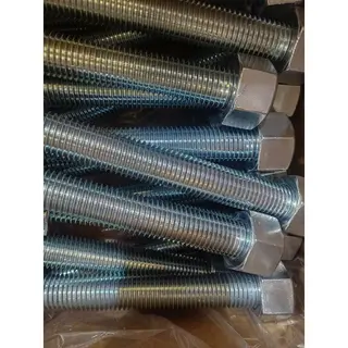 Zinc Plated Stud & Nuts, ASME B18.2.1, B7, 2H, 7/8 Inch, HDG