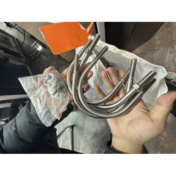 Stainless Steel U-Bolt, SS 316, 170 mm, for 6 Inch Pipes