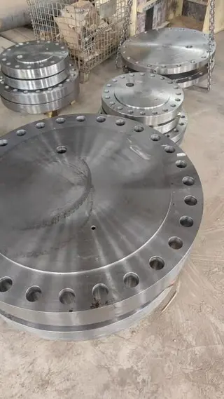 Blind Flange with NPT Holes for Testing
