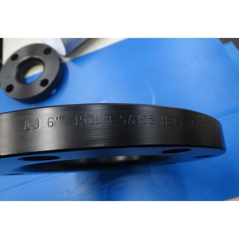 ASME SA105 Lap Joint Flange, ANSI B16.5, CS, 6 Inch, 150 LB