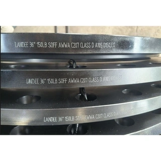 AWWA C207 Class D Slip-On Flange, ASTM A105, 36 Inch, 150 LB