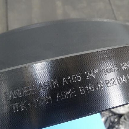 ASTM A105 Weld Neck Flange, ANSI B16.5, 24 Inch, 150 LB, RF