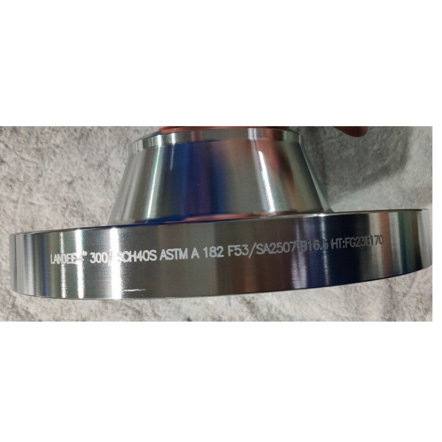 ASTM A182 F53 Weld Neck Flange, 4 Inch, 300 LB, ANSI B16.5