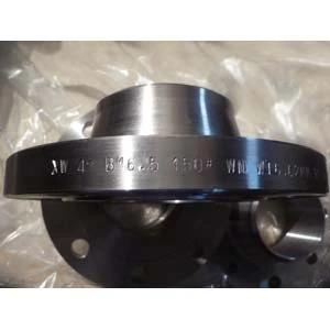 CS A105 WN Flange, ANSI B16.5, Class 150, 4 Inch, Black