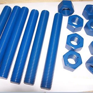 ASTM A193 B7 Stud Bolt with 2 Hex Heavy Head Nuts