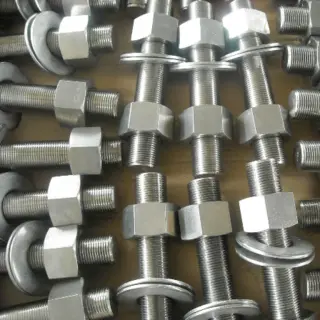 ASTM A193 B8M 8M Stud Bolts & Hex Nuts, 1-1/2 Inch, SS 316L
