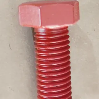 ASTM A320 B8M Class 2 Hex Bolt, ASTM A194 8M Nut, Red XYLAN