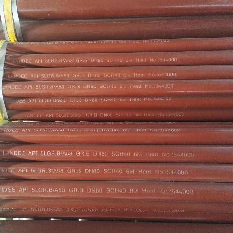 ASME B36.10 ERW Pipes, ASTM A53 Gr.B, 4 Inch, 6M, SCH 40, BE