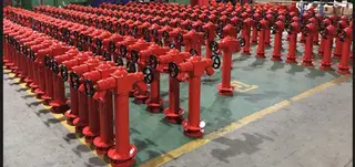 Outdoor Fire Hydrant, Two-Way Pillar Type